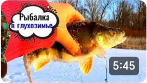 РЫБАЛКА В ГЛУХОЗИМЬЕ НА ОКУНЯ.