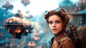 Жители страны Стимпанк (на русской AI-модели)