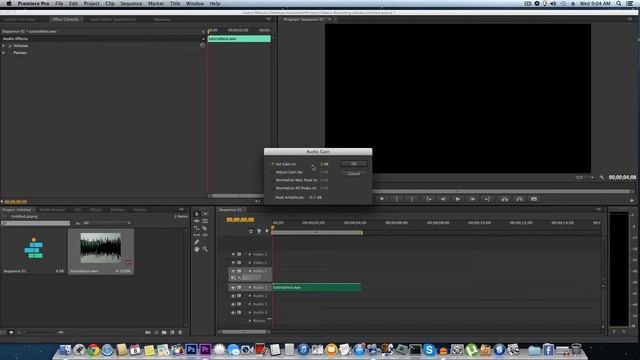 How To Adjust Sound In Adobe Premiere Pro CS6 (1080p)