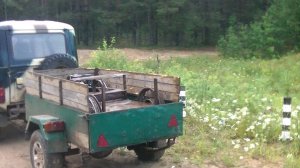 Первые испытания самодельной дрезины, для Метало Копа.