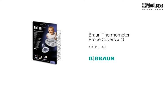 Braun Thermometer Probe Covers x 40 LF40 смотреть онлайн