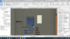 Таймлапс создания 3D котельной на Revit