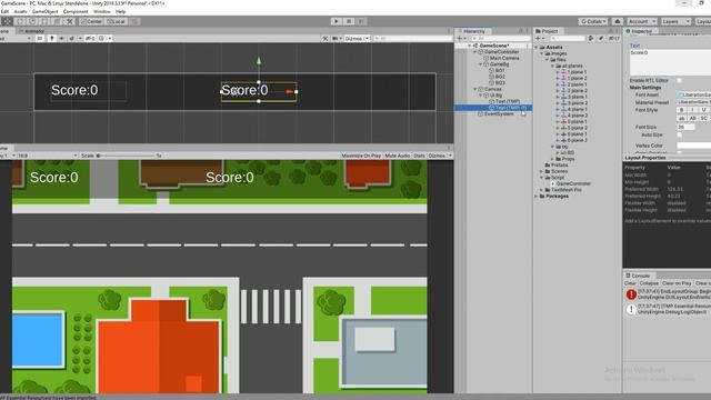 4.Unity2D Game Development - Build a Airplane Shooting Game: Creating a ui design
