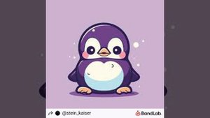 Фиолетовый пингвин.