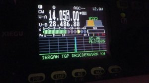 RW9RN - неудавшееся QSO, 14 MHz комнатная антенна 15-20 W, работа CW декодера