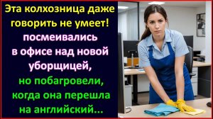 Эта колхозница даже говорить не умеет! Посмеивались над уборщицей, а когда она перешла на английский