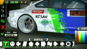 Винил на Nissan silver с15