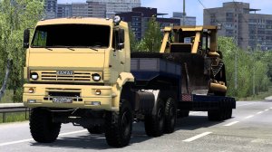 270 / ETS2 1.53 / Суровая Россия Забайкалье "R7" / КАМАЗ 65225 БАТЫР / Из Кемерово на Восток!