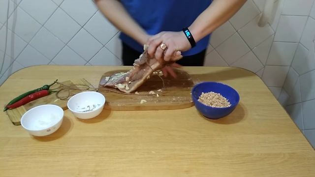 Подчеревок горячего копчения. Рецепт.