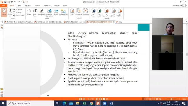pharmaceutical care terapi covid 19