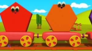 боб формы поезд | Узнайте 3D формы | Bob Shapes Train | Bob The Train Russia | мультики для детей