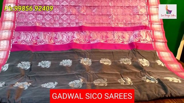 Sico Gadwal Sarees ! Sri Priya Silks ! Ph:99856 92409 !