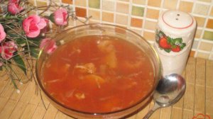 Борщ из свиной рульки с квашенной капустой