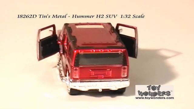 18262D-Tins-Metal-Hummer-H2-SUV-132-Diecast-Wholesale.mpg