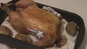 Курица на соли