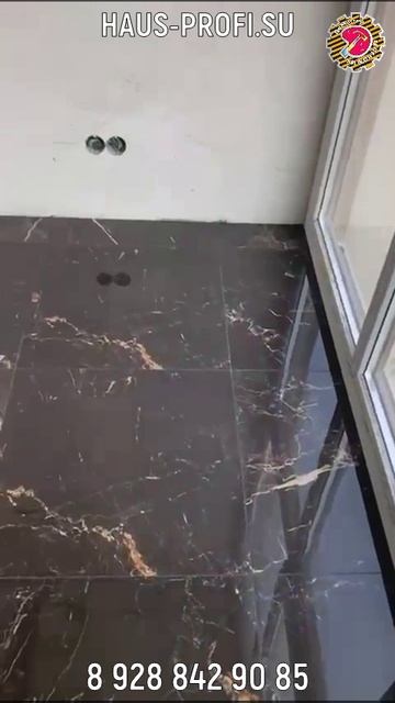 🏚Геленджик, укладка керамогранита Laparet Xtreme Nero на одном из наших объектов 🔑