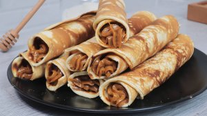 Вафельные трубочки со сгущенкой как в детстве без вафельницы