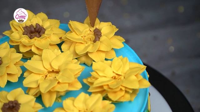 Rainbow Cake Recipe | Rainbow Birthday Cake Design | Flowers Cake Tutorials | Photo Cake Design