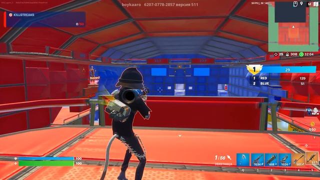 ИГРАЮ В ФОРТНАЙТ! КРАСНЫЕ VS СИНИЕ, ТОП 1 В КОРОЛЕВСКОЙ БИТВЕ! смотреть онлайн