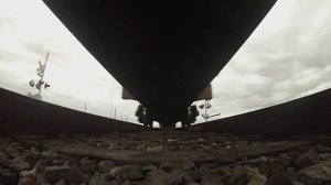 GoPro Hero 3 run over by train.