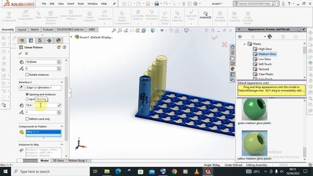 #solidworks tutorial 5p10s battery pack ,#mechanical #youtubetutorial,#new#Learnbydoing.