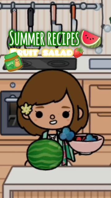 летние рецепты🍉 1ч #токабока #tocalifeworld #тока #tocaworld #toca
