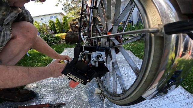 Classic 1987 Sach Spartamet Motor Bicycle. Carburetor Cleaning, Starting. Campbell River, BC, Canad