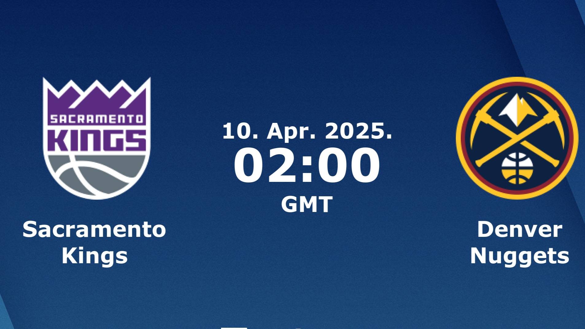 09.04.2025 | Сакраменто Кингз — Денвер Наггетс | Kings at Nuggets