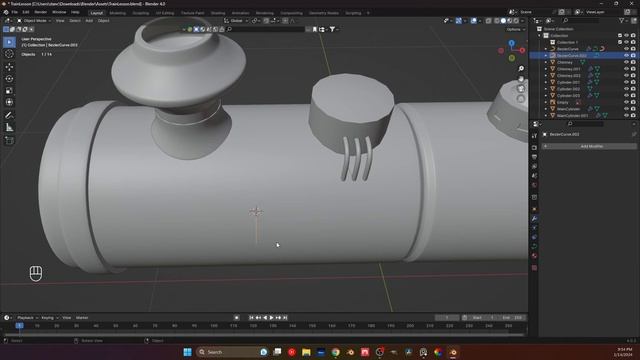 TrainLesson Part 7 Understanding Curves in Blender + the Array Modifier смотреть онлайн