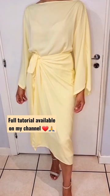 Wrap Dress Tutorial #shorts #short #shortsvideo #wrapdress #diydress #howto #diydress #sewing смотреть онлайн