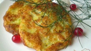 Деруны кабачковые с чесноком и укропом