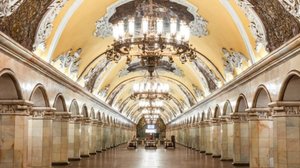 Прогулки по Москве. Подземный дворец коммунизма. Станция Комсомольская кольцевая.