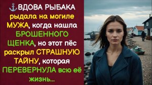 ⚓️ ВДОВА РЫБАКА подобрала БРОШЕННОГО ЩЕНКА... А узнав, что МОГИЛА мужа ПУСТА. Истории из жизни.