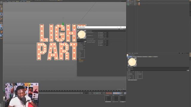 How To Make 3D Light Text Party Poster смотреть онлайн