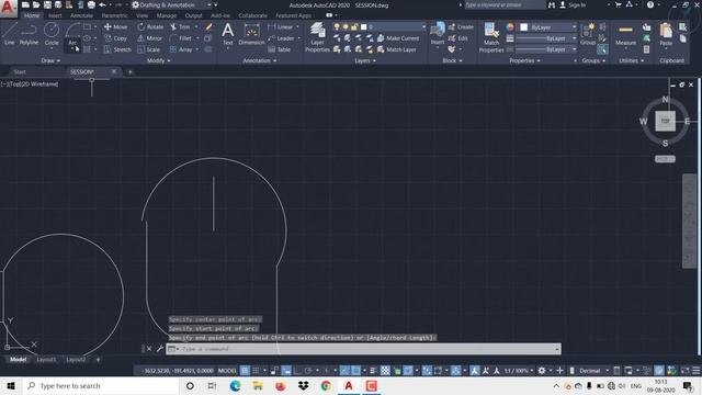AUTOCAD 2020 -TUTORIALS FOR BEGINNERS [COMPLETE COURSE] PART-04 (ARC and ELLIPSE)