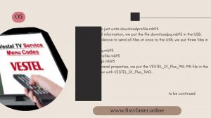 Vestel profile edit tricks and tools with USB Operations.