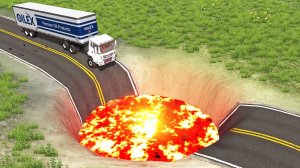 Автомобили против Гигантского Кратера ▶️ BeamNG Drive