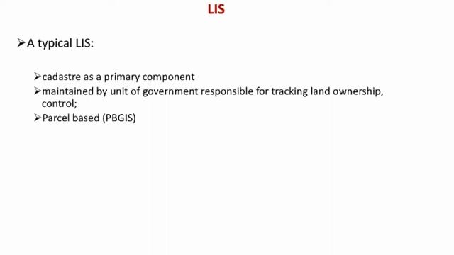 Land Information System (LIS) смотреть онлайн