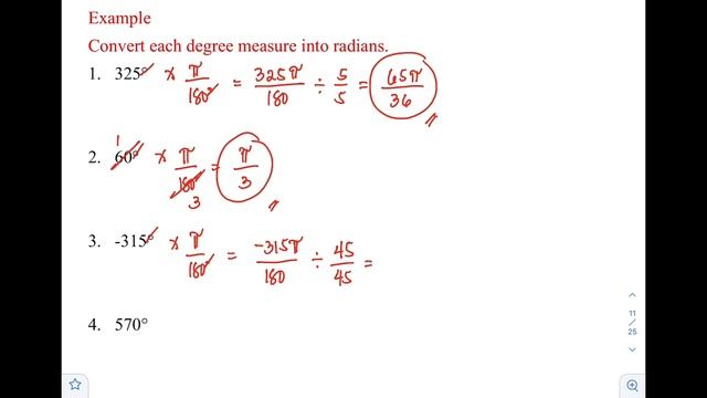 Converting Degree to Radian and Vice Versa | Trigonometry | Pre-Calculus