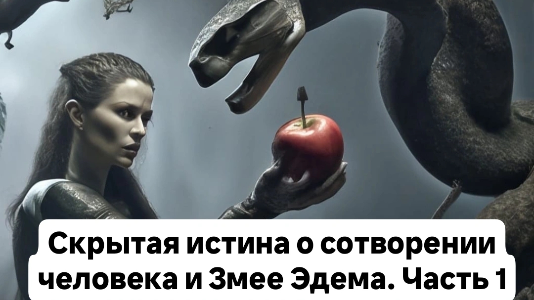 Скрытая истина о сотворении человека и Змее Эдема! Часть 1