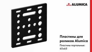 Пластина портальная 65х65 для роликов