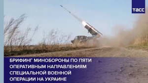 Брифинг Минобороны по пяти оперативным направлениям специальной военной операции на Украине