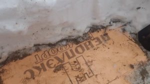 Как промерзла земля под УТЕПЛЕННОЙ ОТМОСТКОЙ
