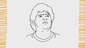 Как нарисовать МАРАДОНУ