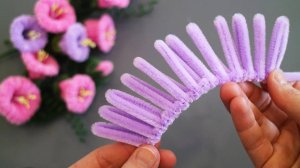 ВАУ! Букет из пушистой проволоки своими руками 🌸