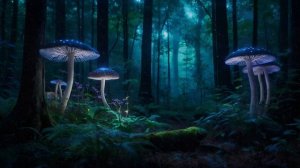 40 Minute Deep Meditation Music Bioluminescent Forest – Soothing Ambient for Sleep & Relaxation