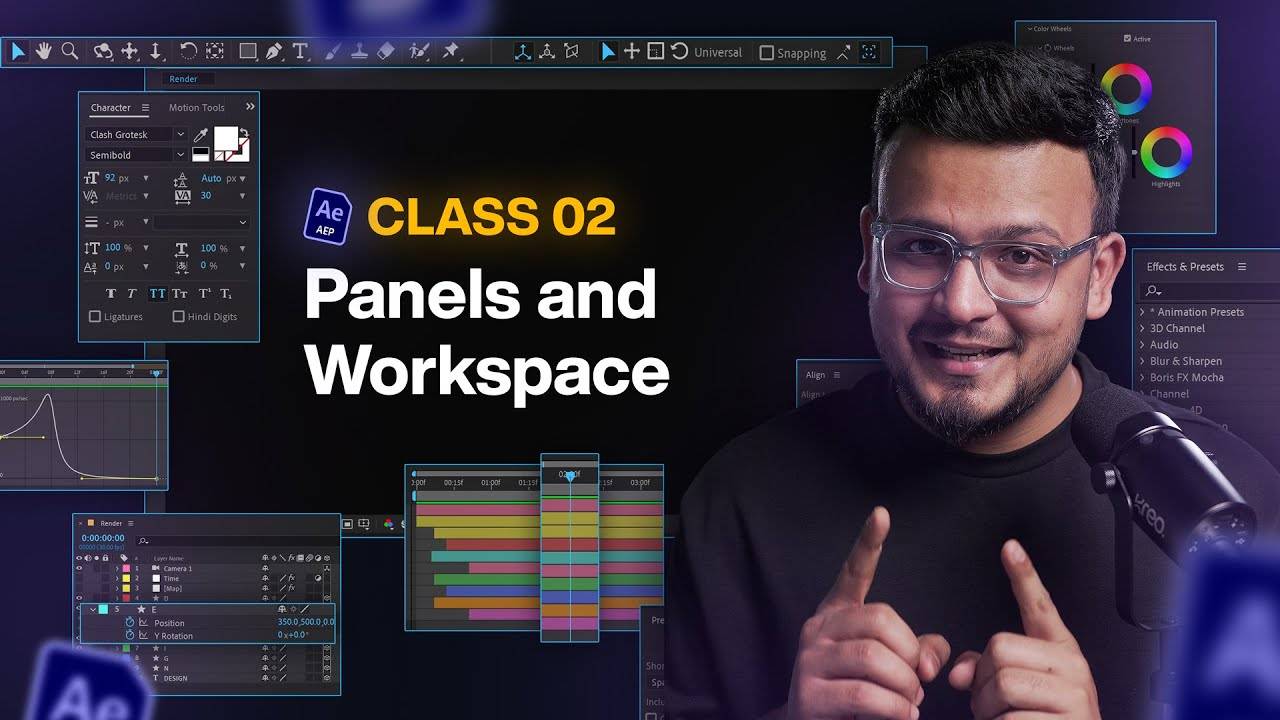 Такая настройка рабочего пространства сэкономит вам ЧАСЫ в After Effects - Урок 02 - Субтитры смотреть онлайн