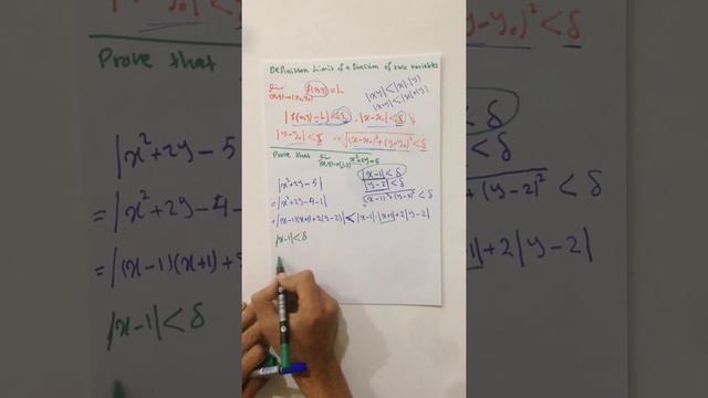 definition limit of a function of two variables