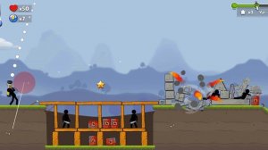 Играю в игру Boom Stick #49. Прохождение 34 уровня в Boom Stick! Уровень на логику!