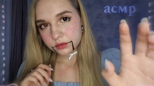 🩷АСМР куколка сделает тебе макияж | тихий голос 🎀